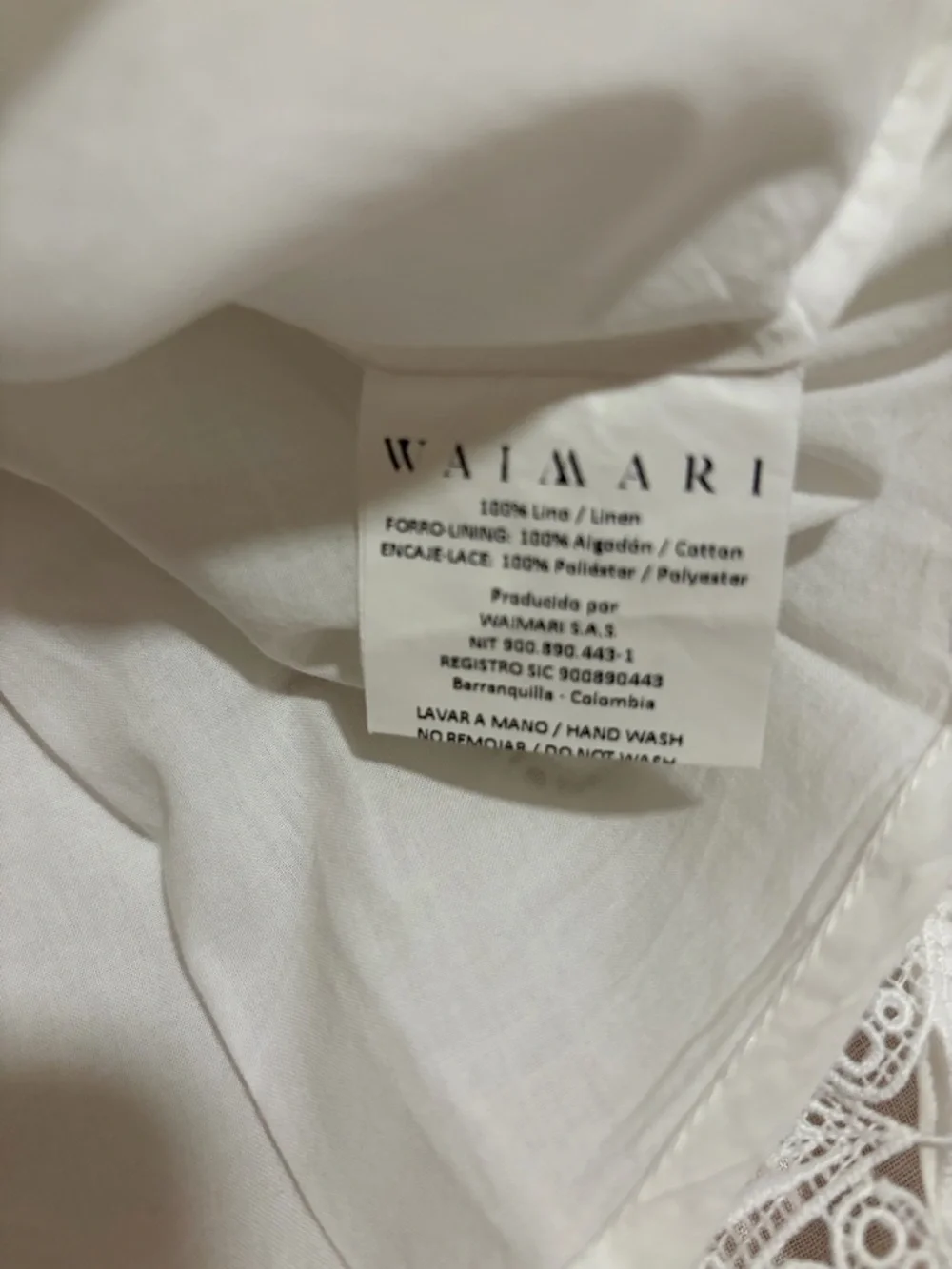 WAIMARI Chloe Smocked Linen Mini Skirt Size Small NWOT - Picture 7 of 7